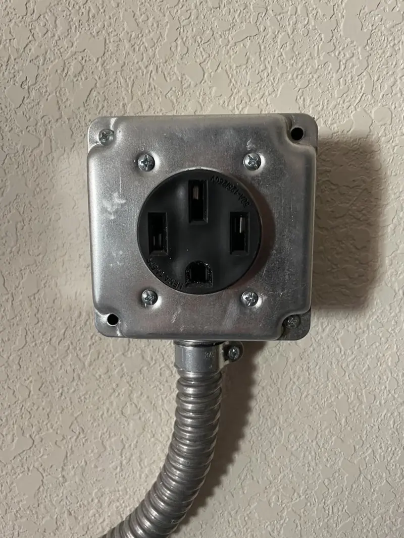 NEMA 14-50 outlet installed for Smart Home Electrical in Colona